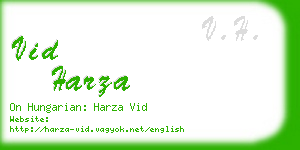 vid harza business card